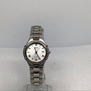 Fossil FS-2651 "STEEL" Women's Silver-Tone Quartz Watch 26mm Date Pre-owned
